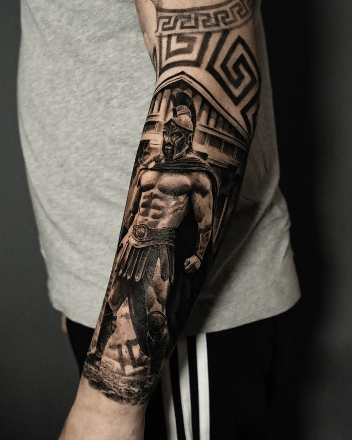 Tatuaje de detalle del estudio MOTINK